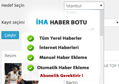 wordpress haber botu